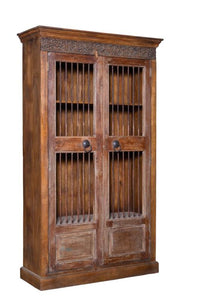 Large wardrobe with barred doors