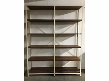 Load image into Gallery viewer, Bookcase in rosewood and metal