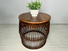Load image into Gallery viewer, Industrial side table