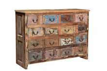 Load image into Gallery viewer, Recycled teak wood chest of drawers