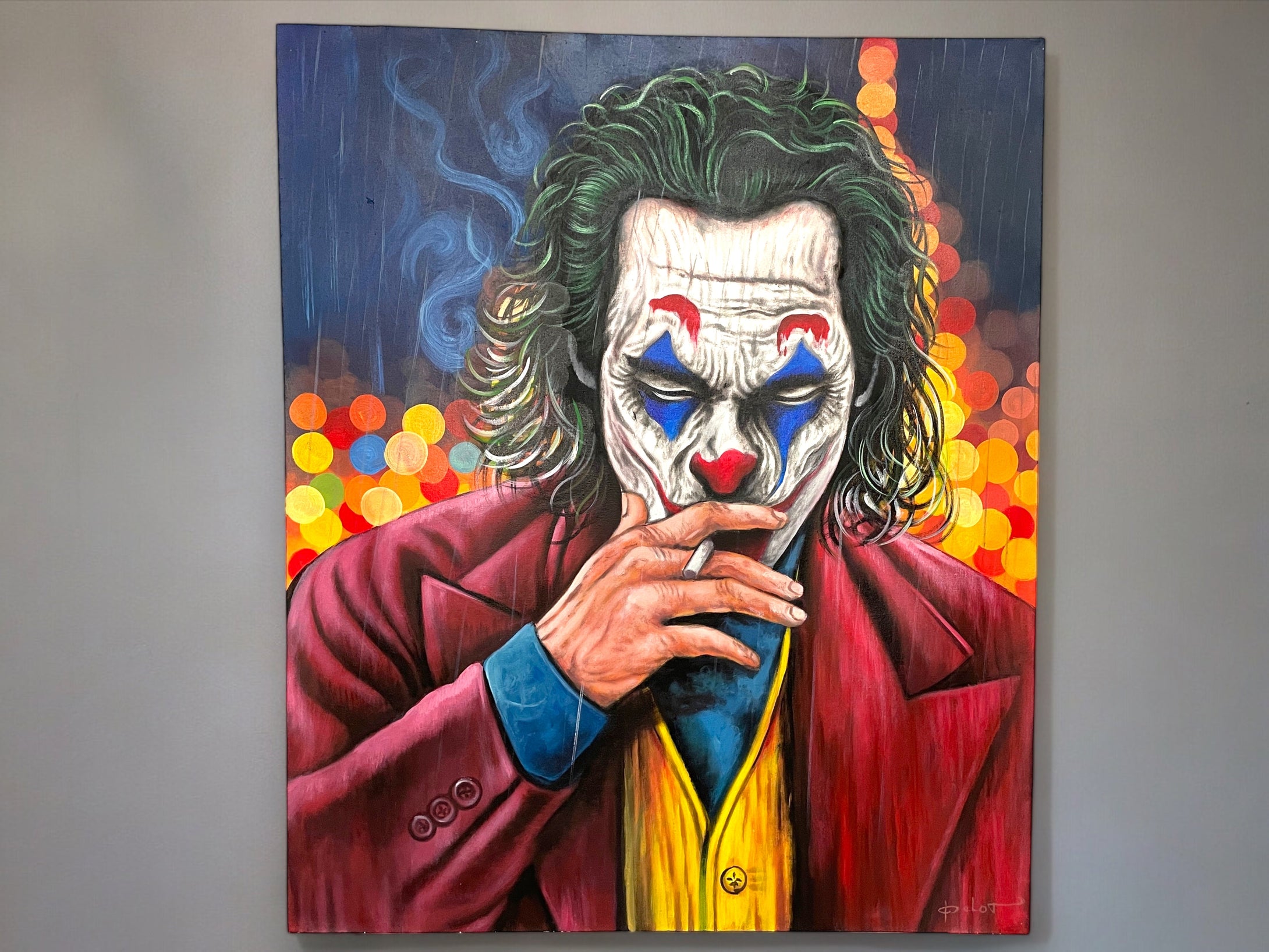 Decorative painting of the Joker